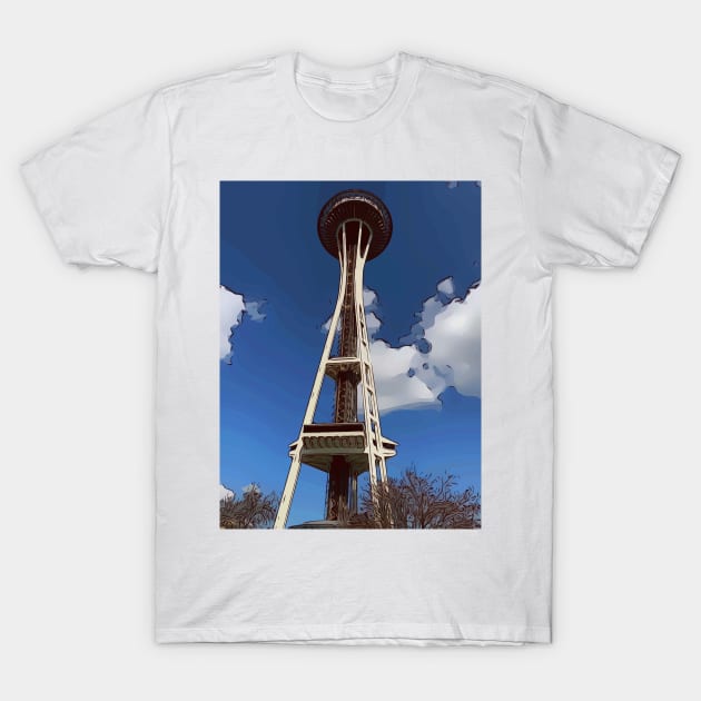 Seattle Space Needle T-Shirt by WelshDesigns